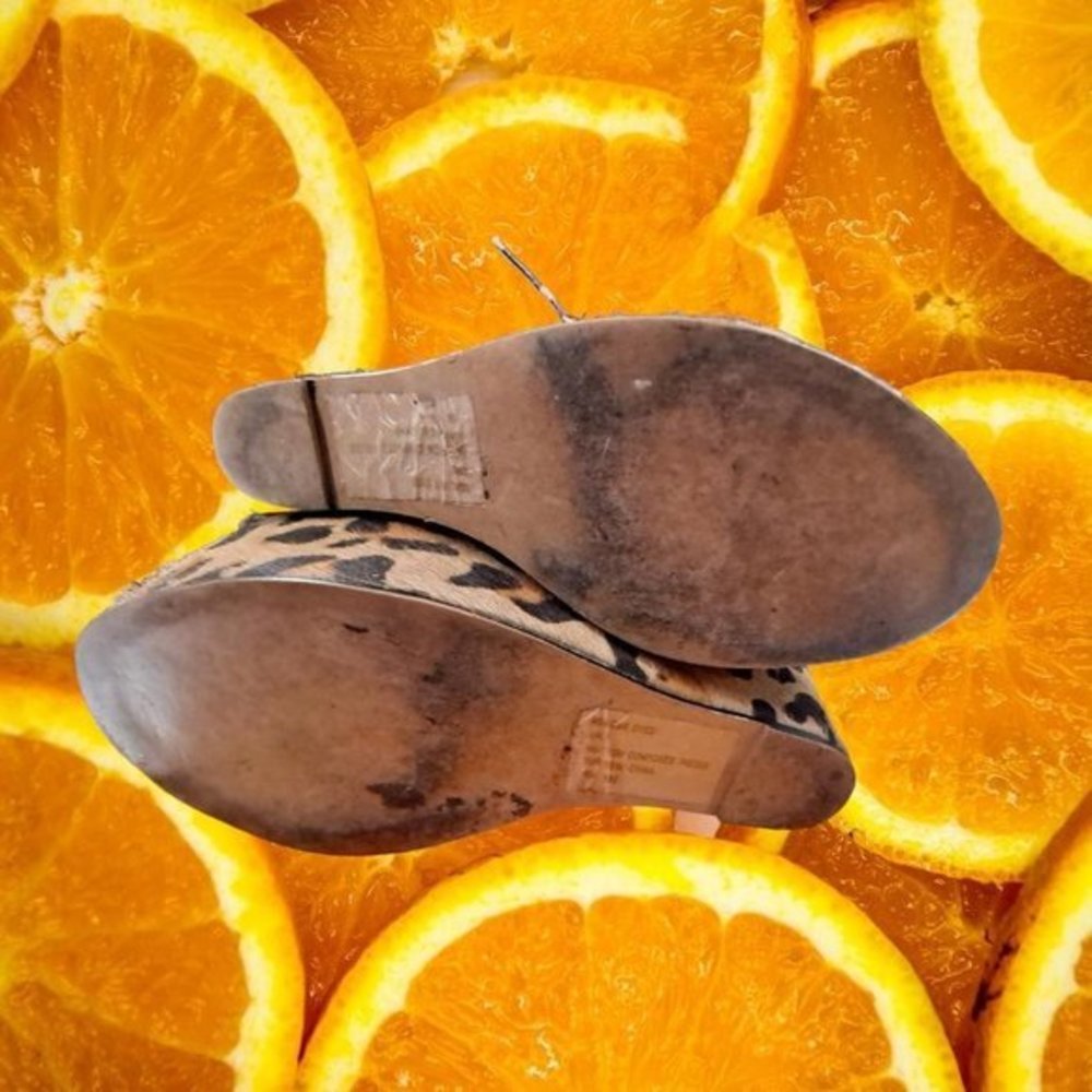 Steve Madden Leopard Print Platform Wedges Size 8… - image 6